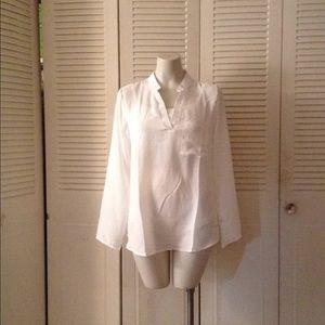 Brand NWOT Lady Chiffon V-Neck Shirt